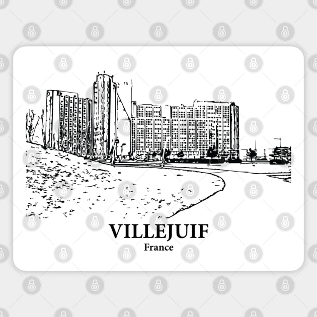 Villejuif - France Magnet by Lakeric